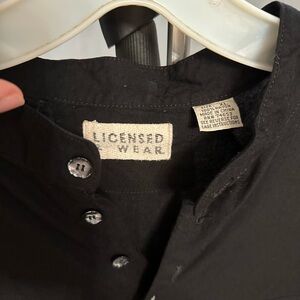 Black Button-Up Shirt by Licensed 2 Wear
